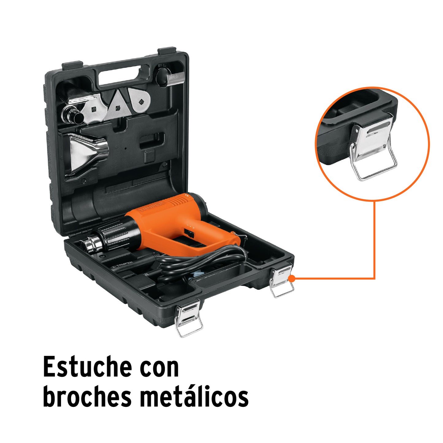 Pistola De Calor 2000 W Con 9 Accesorios, Profesional
