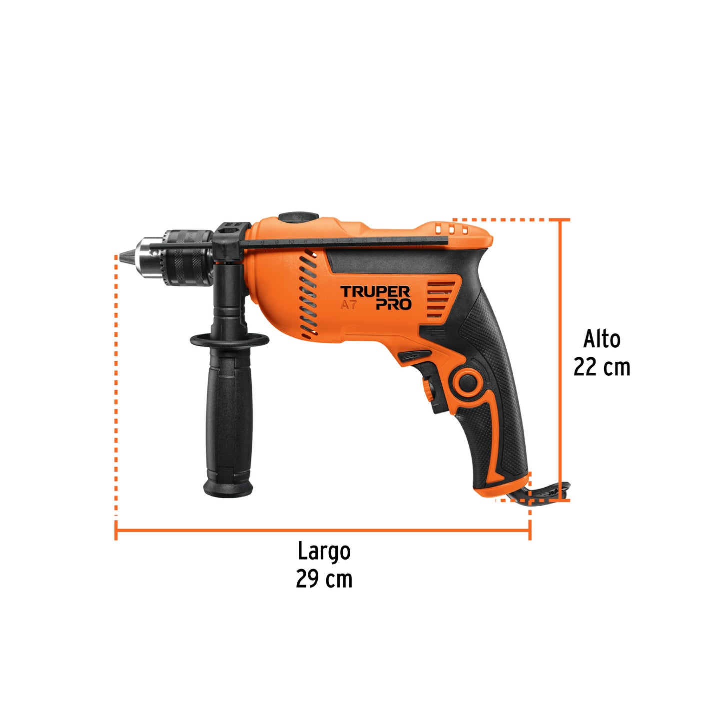 Rotomartillo 1/2' 650 W, Profesional, TRUPER