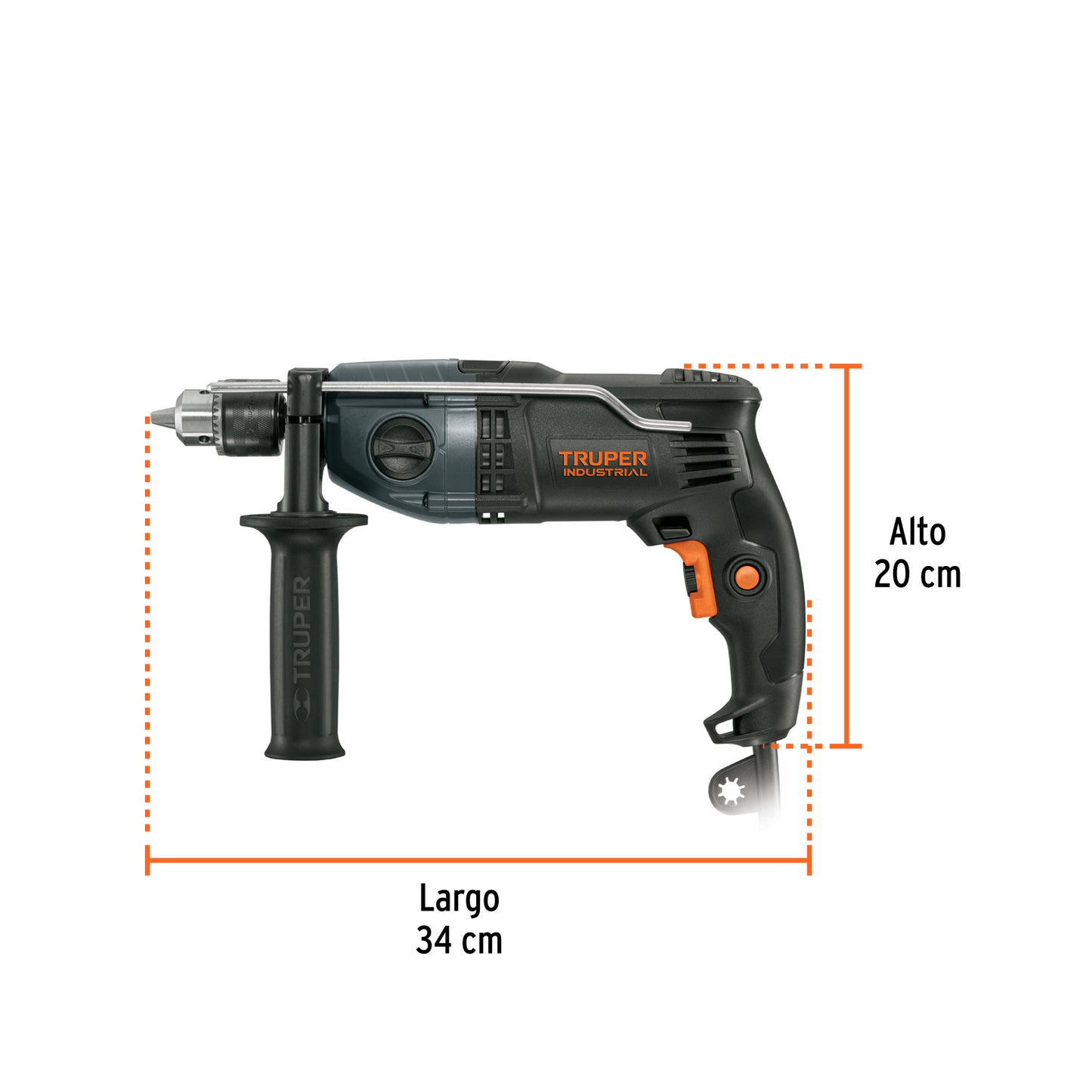 Rotomartillo 1/2' 900 W, Industrial, TRUPER