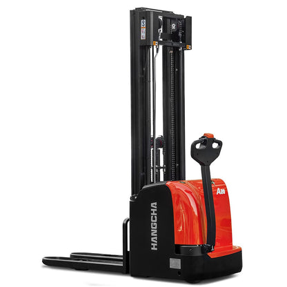 Apilador Eléctrico, Capacidad 400KG, Mástil Tríplex de 5.5M, Batería de Litio CATL 24V/202Ah con Cargador SPC-24100 (220V/1F/60Hz)