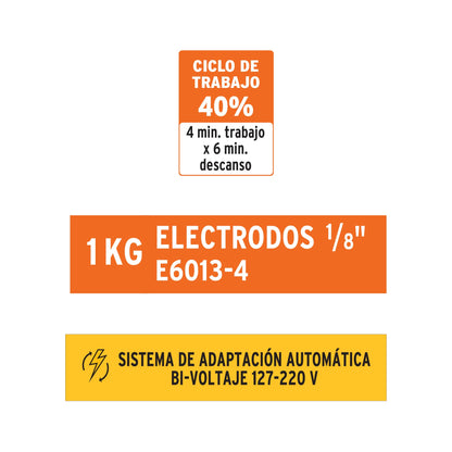 Soldadora Inversora Bi-Voltaje 160 A, 127 V/220 V, TRUPER