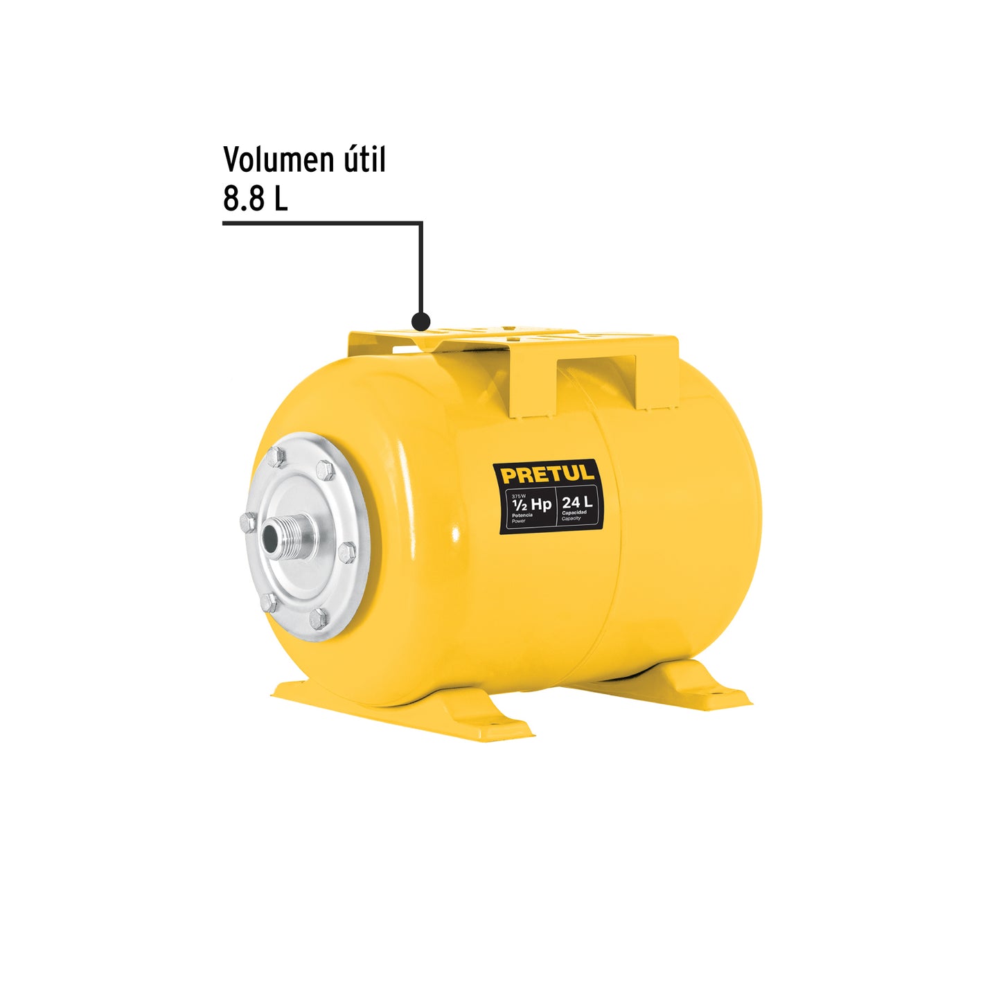 Tanque Para Bombas Hidroneumáticas HIDR-1/2X24P, PRETUL