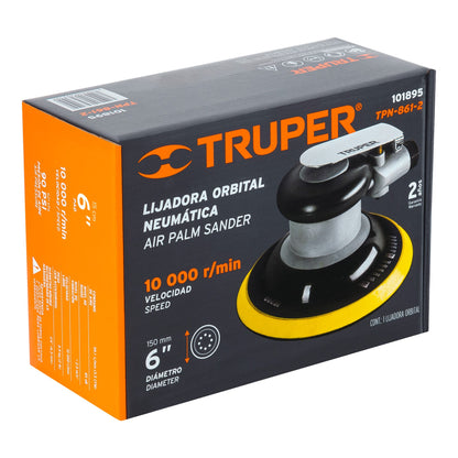 Lijadora Orbital Neumática Industrial 6', TRUPER