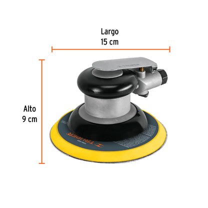 Lijadora Orbital Neumática Industrial 6', TRUPER