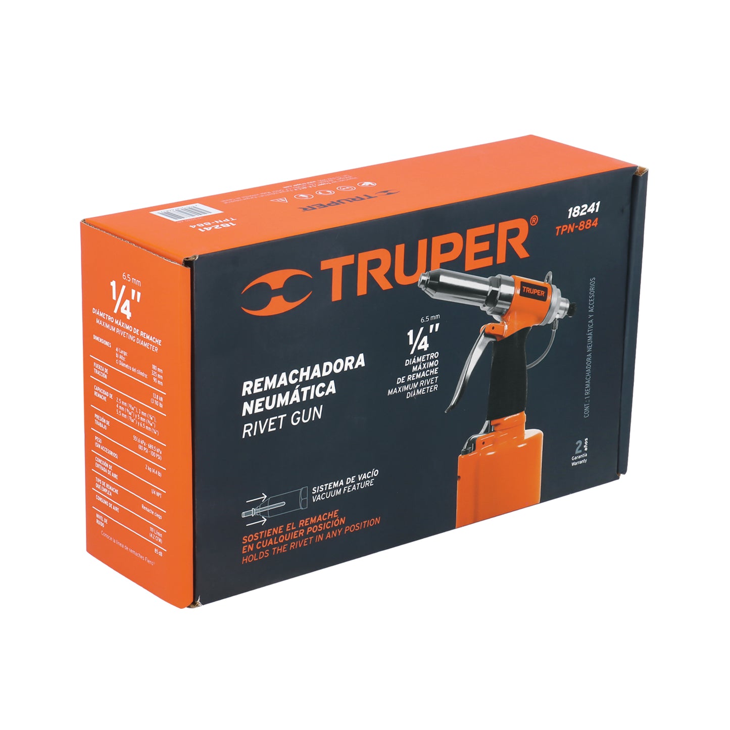 REMACHADORA NEUMÁTICA 1/4', TRUPER