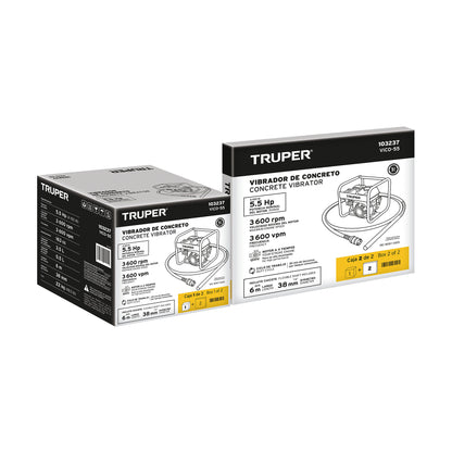 VIBRADOR PARA CONCRETO CON MOTOR A GASOLINA, 5.5 HP