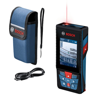 MEDIDOR LASER GLM 150-27 C ALCANCE 150 MTS CONECTIVIDAD BLUETOOTH LINEA ROJA BATERIA LITIO INTEGRADA, BOSCH