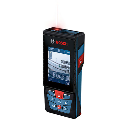 MEDIDOR LASER GLM 150-27 C ALCANCE 150 MTS CONECTIVIDAD BLUETOOTH LINEA ROJA BATERIA LITIO INTEGRADA, BOSCH