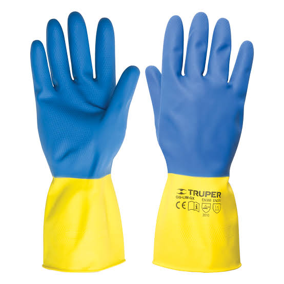 GUANTES DE LÁTEX REFORZADOS PARA LIMPIEZA, M, TRUPER